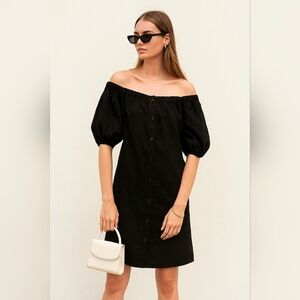 Black Off the Shoulder Dress S